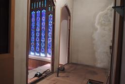 Great chamber emptied and ready for repair, cleaning and painting