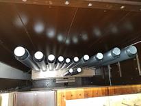 8' Swell Diapason bottom octave viewed from above